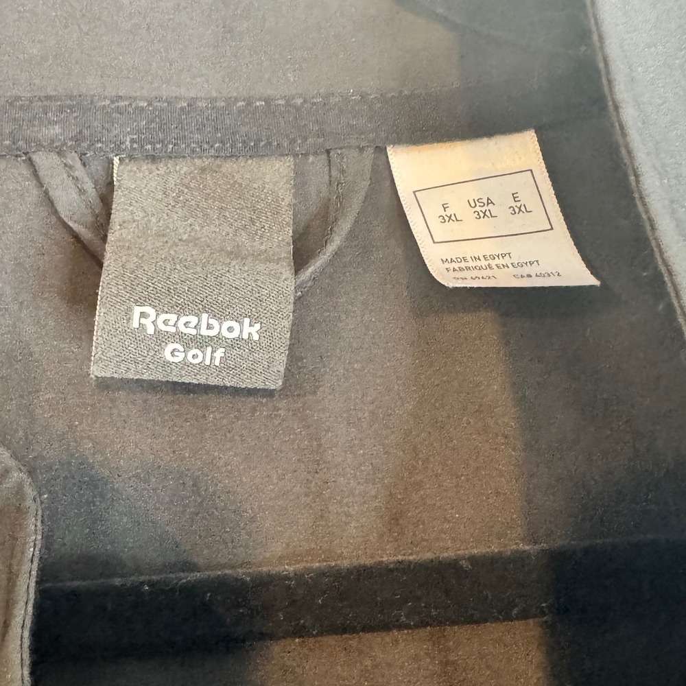 Reebok Golf Jacket Mens 3XL Black Full Zip Lightweight Windbreaker‎ Coat - Picture 4 of 4